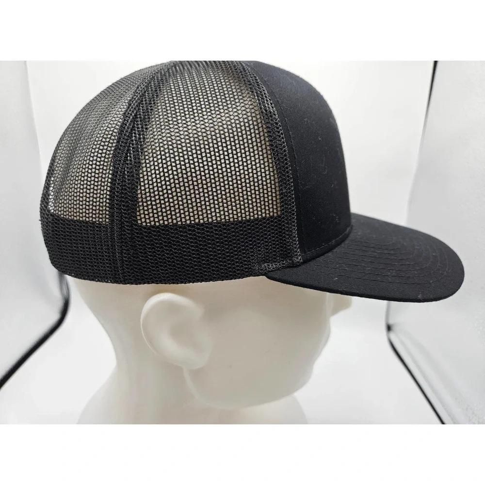 Pacific Headwear 104C Trucjer Cap Gray Black Payler Mesh Back Snap‎ Back